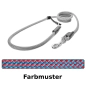 Preview: EASYLONG Hundeleine - M - 2m - rot-blau im Zickzack